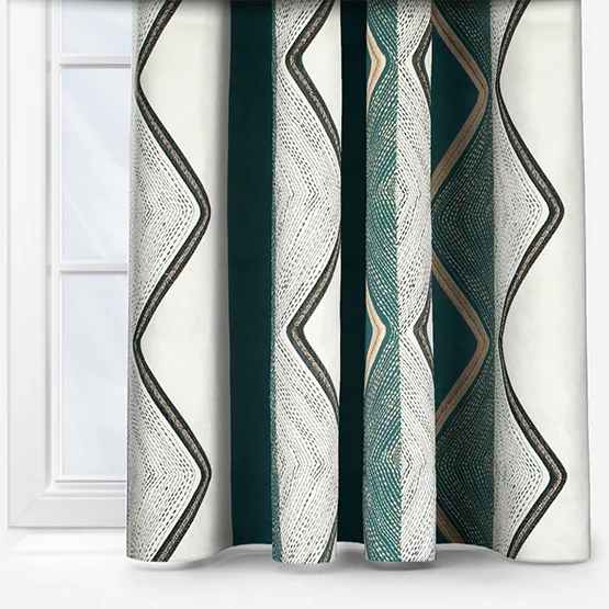 Casamance Mesa Petrole curtain