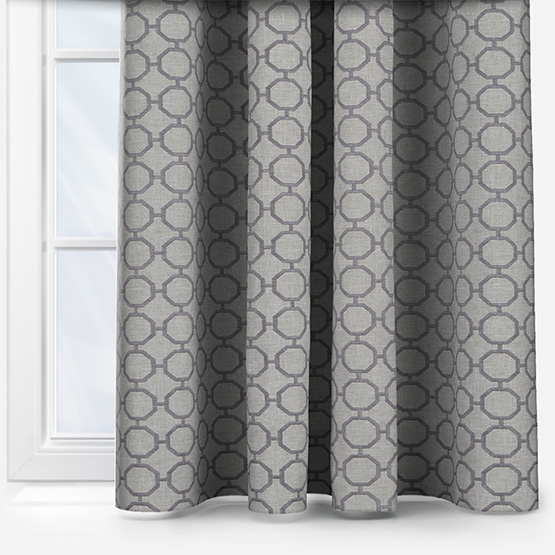 Glamour Charcoal Curtain