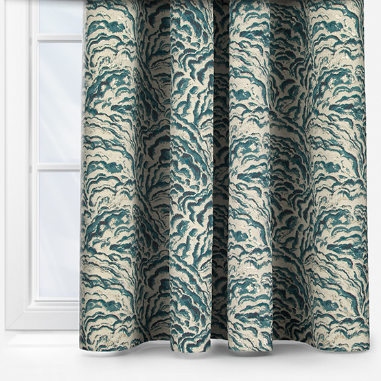 Clarke & Clarke Lumino Kingfisher curtain