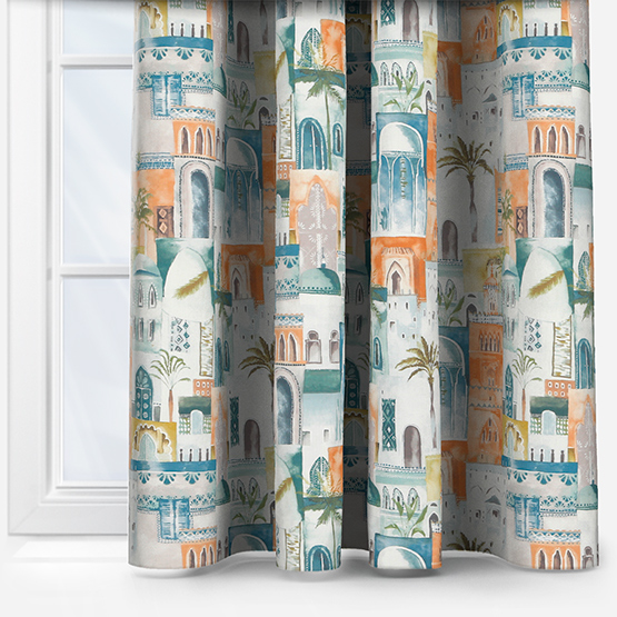 Marrakech Teal and Spice Curtain
