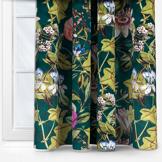 Clarke & Clarke Passiflora Emerald curtain