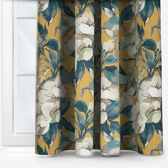 Edinburgh Weavers Bowood Mustard curtain
