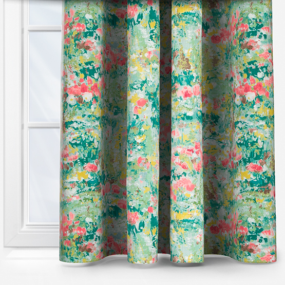 Edinburgh Weavers Furano Turquoise Curtain