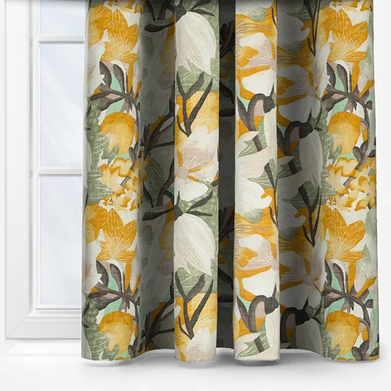 Edinburgh Weavers Lucy Gold curtain