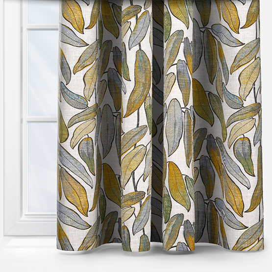 Edinburgh Weavers Tropical Leaf Natural curtain