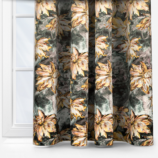 Fibre Naturelle Waterlily Grey curtain