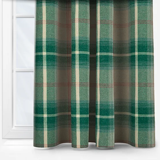 Balmoral Teal curtain