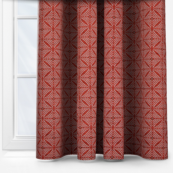 Fryetts Cubic Rosso curtain