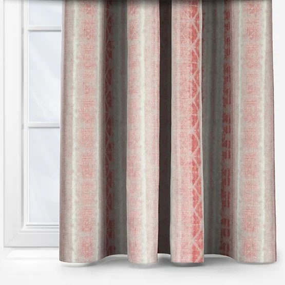 Delamere Stripe Rosso curtain