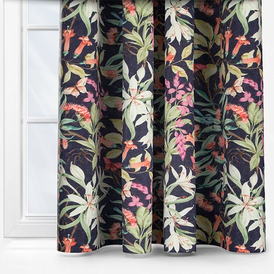 Giverny Indigo curtain