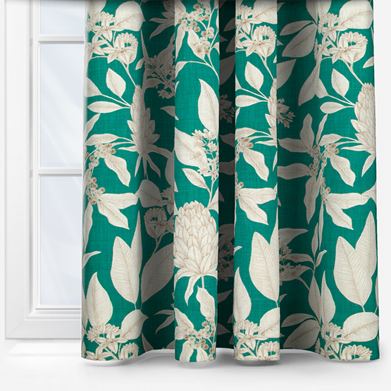 Fryetts Holyrood Teal curtain