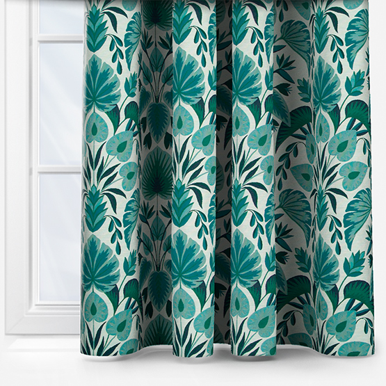 Fryetts San Michele Teal curtain