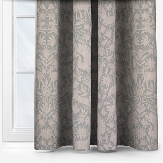 Scandi Wildlife Seafoam Curtain