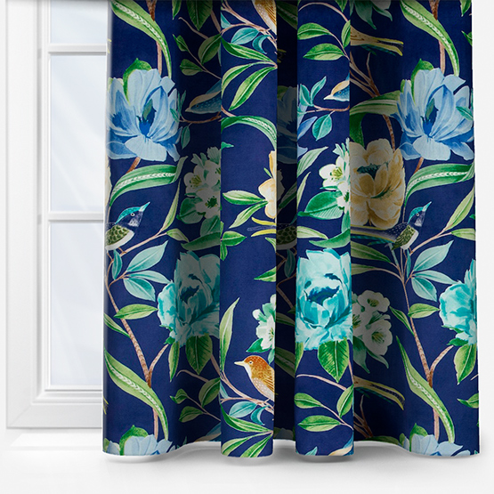 Shangri La Navy Curtain