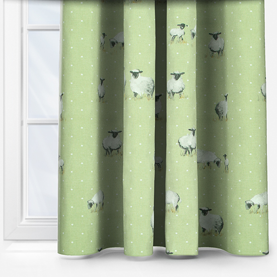 Fryetts Sheepy Sage curtain