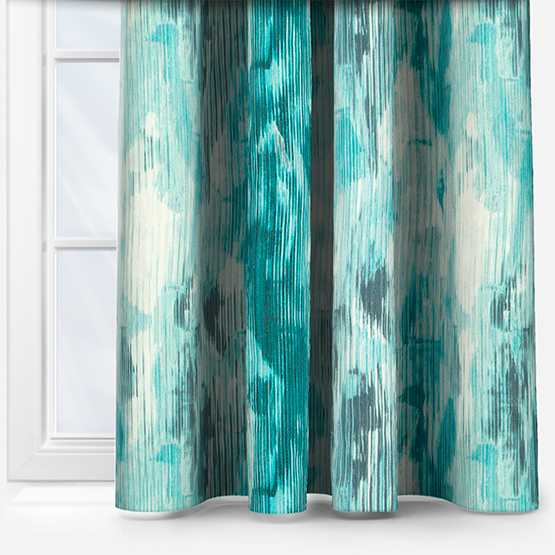 Fryetts Stratus Teal curtain