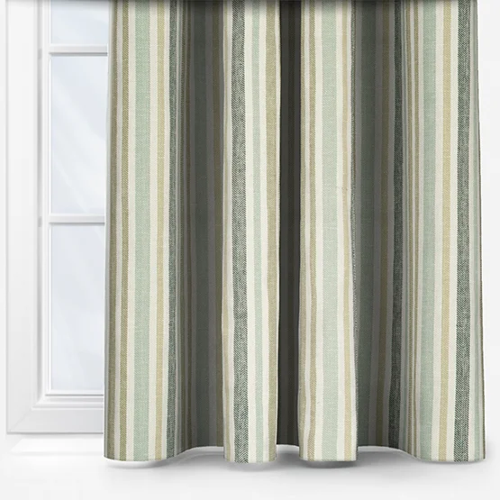 Tiverton Stripe Pampas curtain
