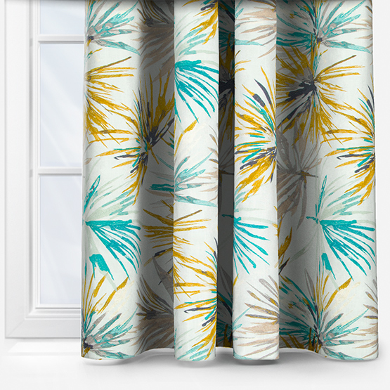 Harlequin Aucuba Teal curtain