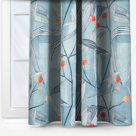 Harlequin Entity Brick and Denim curtain