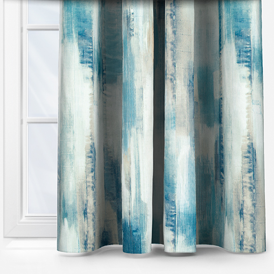 Harlequin Estrato Denim Sky and Nude curtain