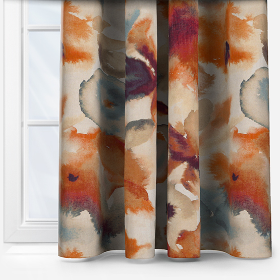 Harlequin Flores Rust curtain