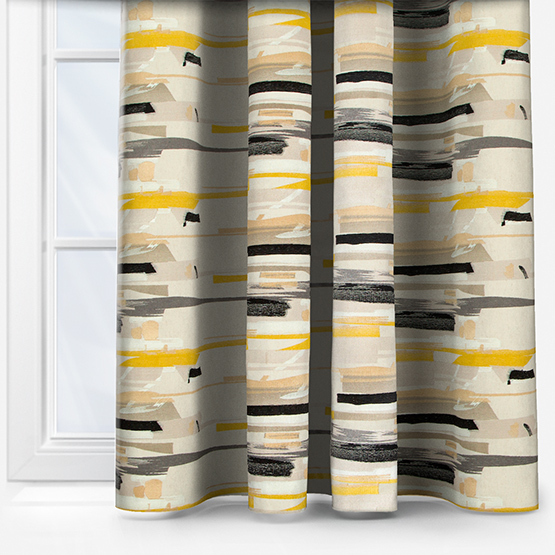 Harlequin Momentum Zeal Yellow curtain