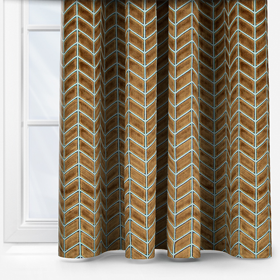 Harlequin Perplex Tobaco Slate curtain