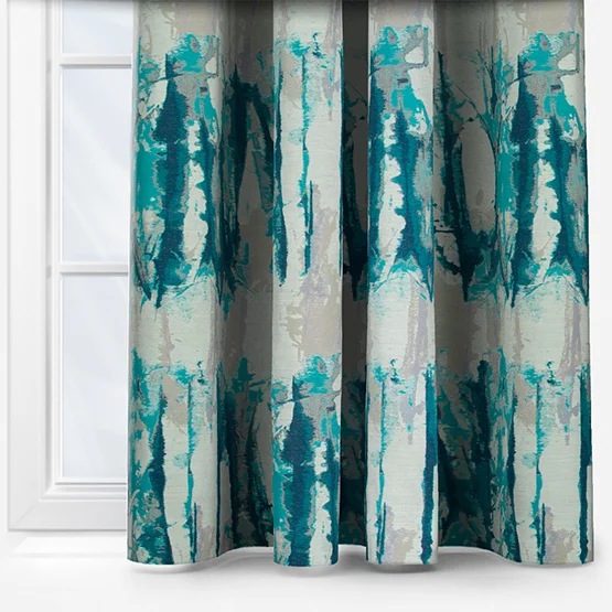 Harlequin Takara Teal curtain
