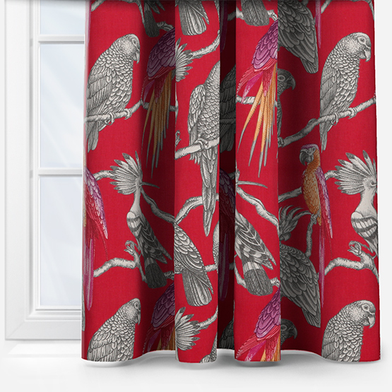 Aviary Pomegranate Curtain
