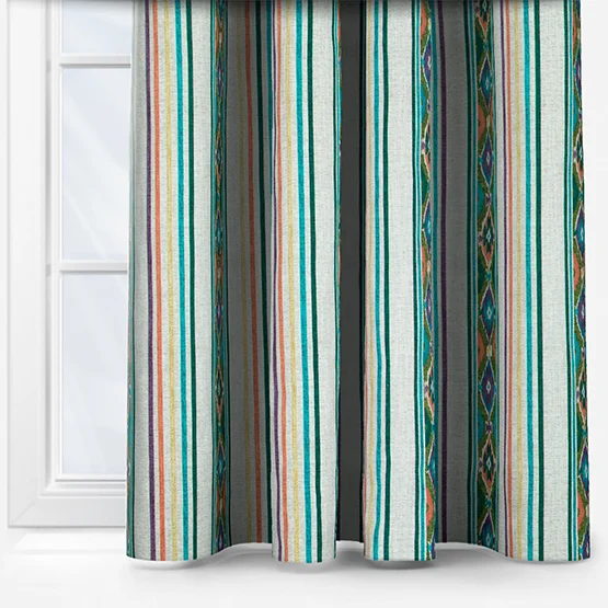 Boho Stripe Olivene curtain