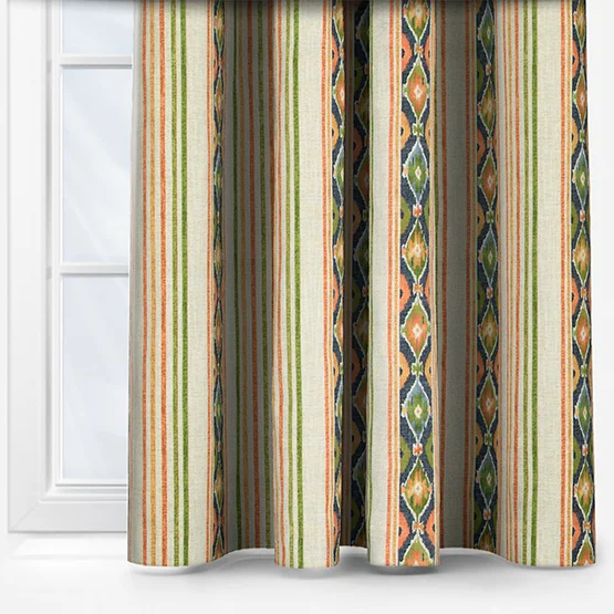 Boho Stripe Spice curtain