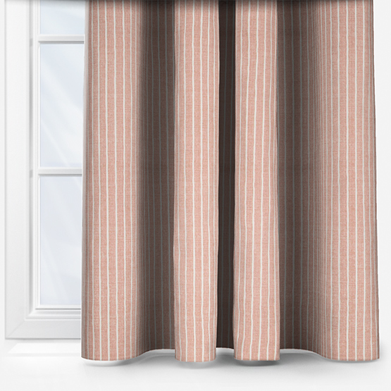 iLiv Pencil Stripe Coral curtain