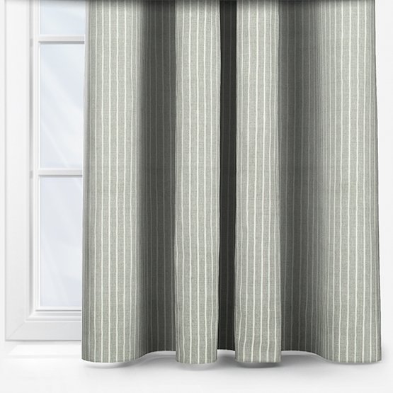 Pencil Stripe Dove Curtain