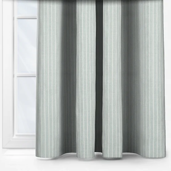 Pencil Stripe Duckegg curtain