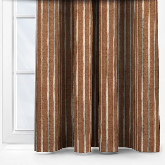 Rowing Stripe Paprika curtain