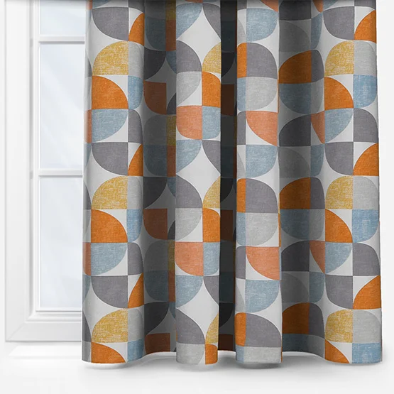 Spiral Tangerine curtain