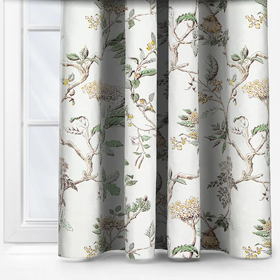 Laura Ashley Elderwood Fern Green curtain