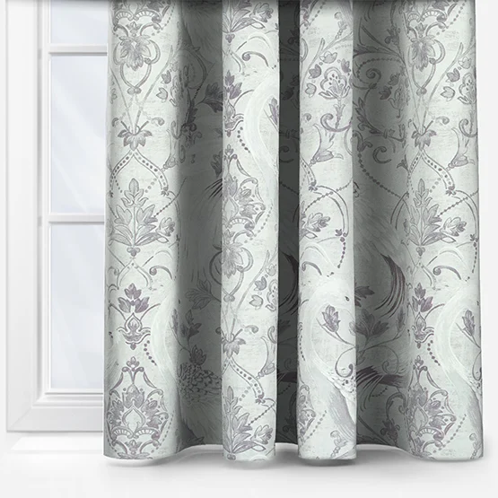 Laura Ashley Tregaron Silver curtain