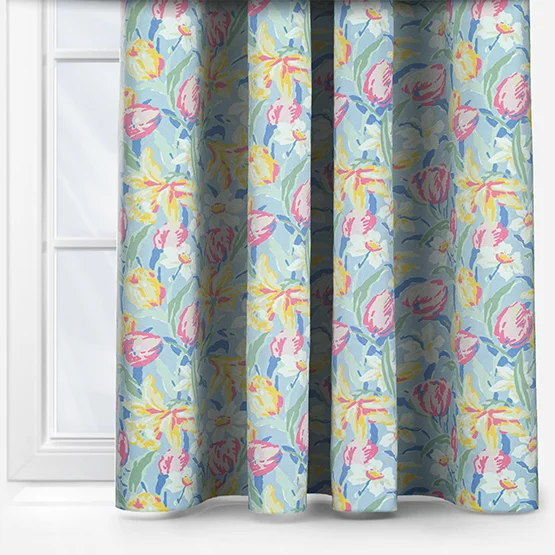 Laura Ashley Tulip China Blue curtain