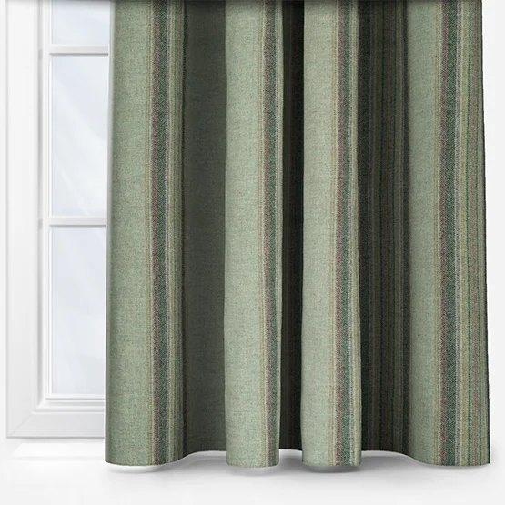 MOON Wentworth Stripe Aqua curtain