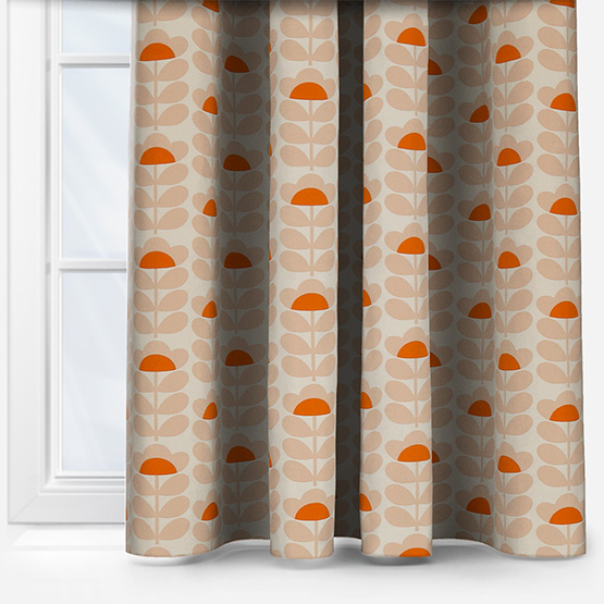Orla Kiely Sweet Pea Orange curtain