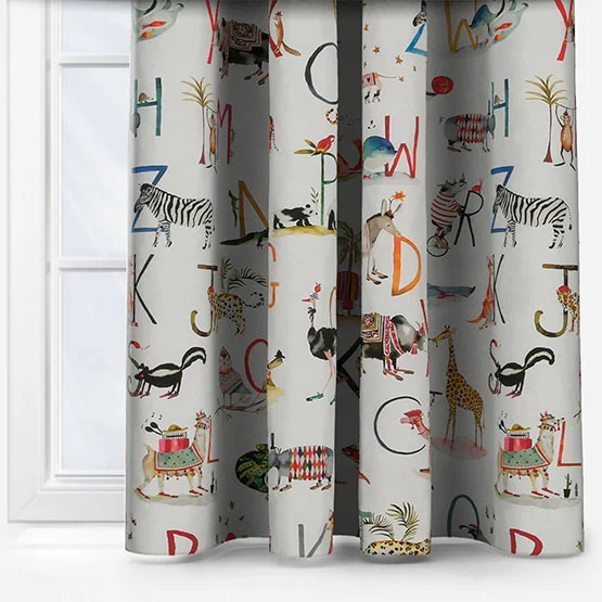 Animal Alphabet Paintbox curtain