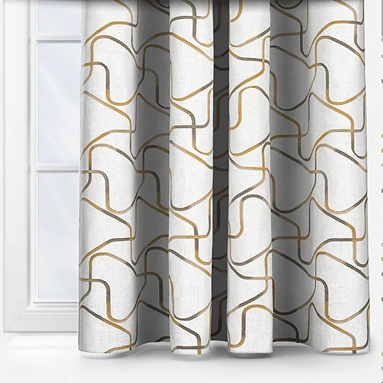 Lauder Ochre curtain
