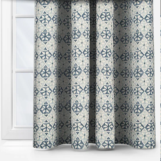 Wilfred Bluebell curtain