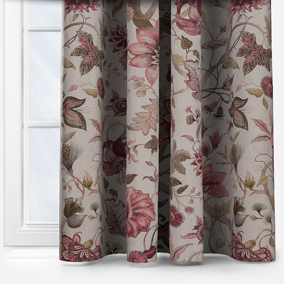 Delilah Winterberry/Linen Curtain