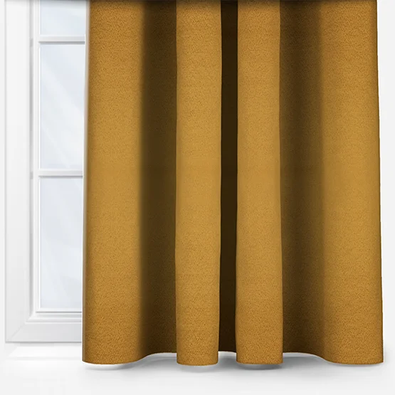 Crushed Silk Ochre curtain