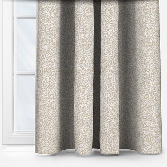 Touched By Design Ficus Leaf Natural Linen curtain