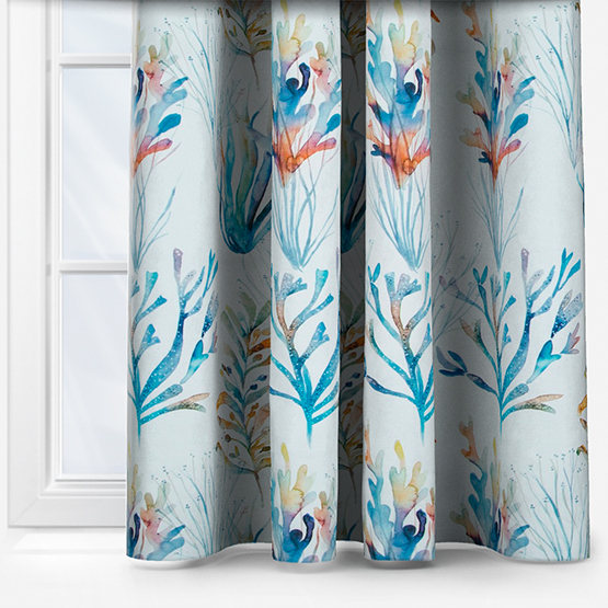 Voyage Coral Reef Cobalt curtain