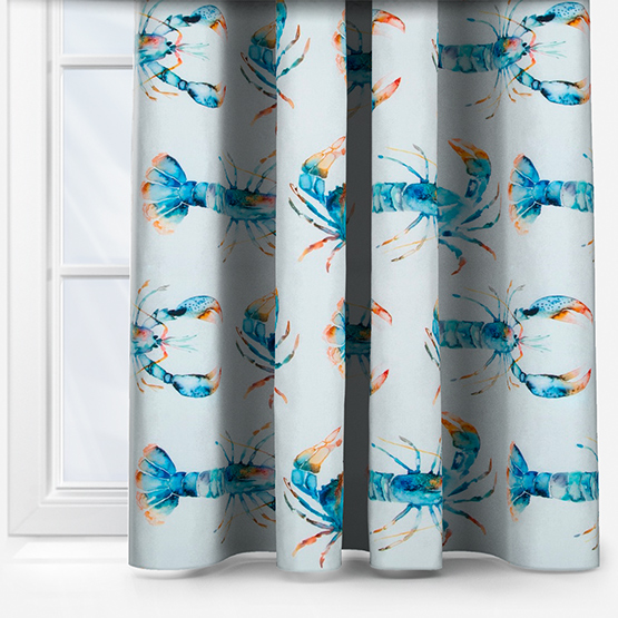 Voyage Crustaceans Cobalt curtain