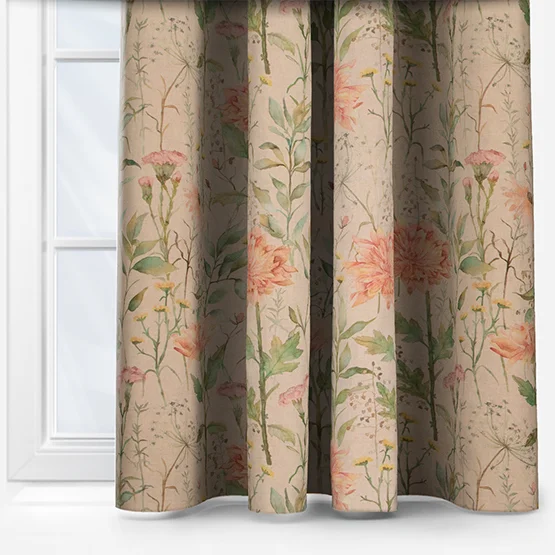 Voyage Delamere Apricot curtain
